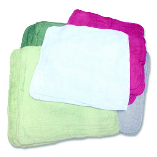 Monarch Brands Qwick Wick Terry Towels, 12 x 12, Assorted Colors, 25 lb Bale (Approximately 280/Bale) (N030C1025)