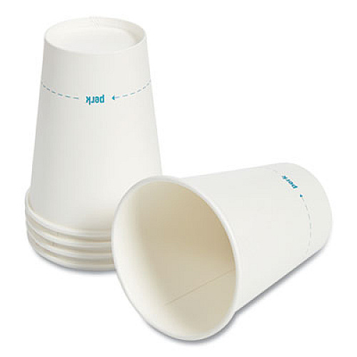 Perk 24431631 White Paper Hot Cups