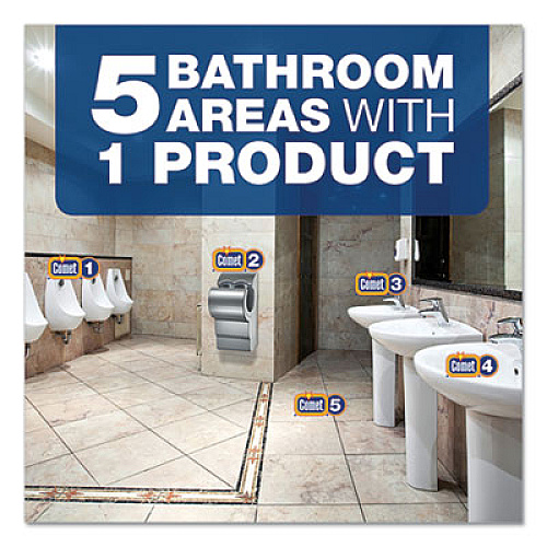 Comet Disinfecting-Sanitizing Bathroom Cleaner, 32 oz Bottles, 8 Bottles and 2 Trigger Sprayers/Carton (22569CT)
