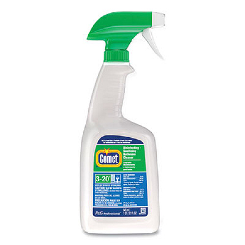 Comet Disinfecting-Sanitizing Bathroom Cleaner, 32 oz Bottles, 8 Bottles and 2 Trigger Sprayers/Carton (22569CT)