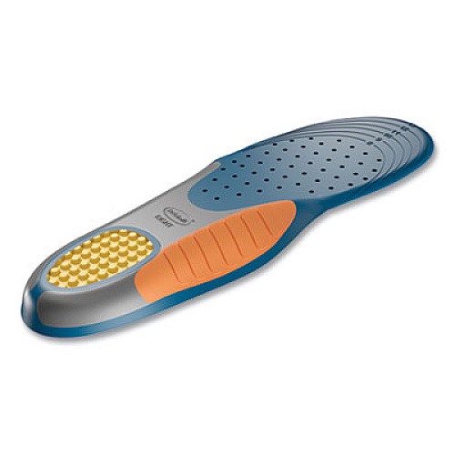 Dr. Scholl's Pain Relief Orthotic Heavy Duty Support Insoles, Men, Men's Sizes 8 to 14, Gray/Blue/Orange/Yellow, Pair (59048)
