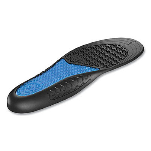 Dr. Scholl's Comfort and Energy Work Massaging Gel Insoles, Women, Women's Sizes 6 to 11, Black/Blue, Pair (59064)