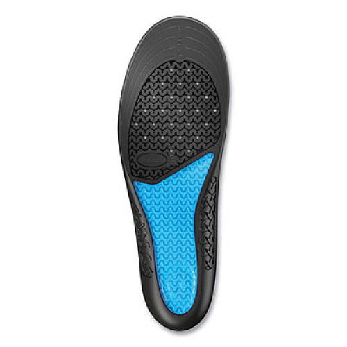 Dr. Scholl's Comfort and Energy Work Massaging Gel Insoles, Women, Women's Sizes 6 to 11, Black/Blue, Pair (59064)