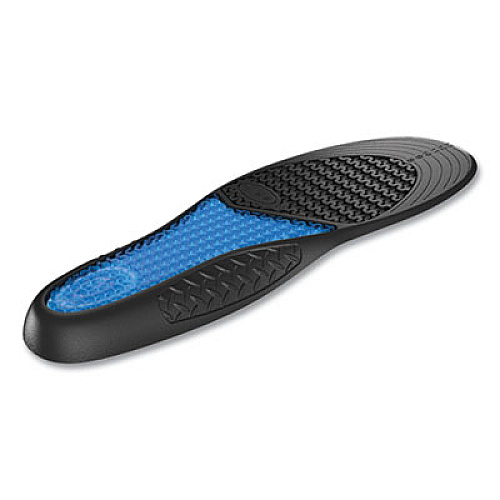 Dr. Scholl's Comfort and Energy Work Massaging Gel Insoles, Men, Men's Sizes 8 to 14, Black/Blue, Pair (59062)