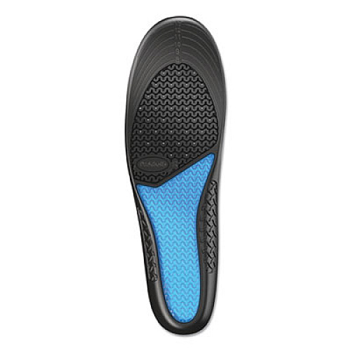 Dr. Scholl's Comfort and Energy Work Massaging Gel Insoles, Men, Men's Sizes 8 to 14, Black/Blue, Pair (59062)