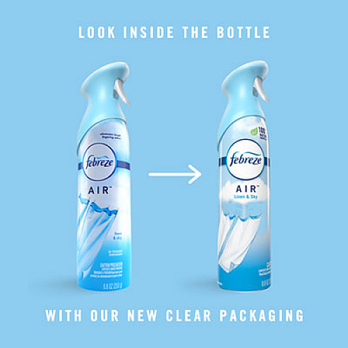 Febreze AIR, Linen and Sky, 8.8 oz Aerosol Spray, 2/Pack, 6 Pack/Carton (97799)