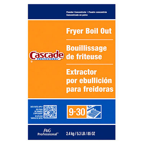 Cascade Professional Fryer Boil Out, Concentrated Powder, 85 oz Box, 6/Carton (59097)