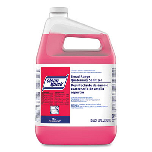 Clean Quick Broad Range Quaternary Sanitizer, Sweet Scent, 1 gal Bottle, 3/Carton (07535)