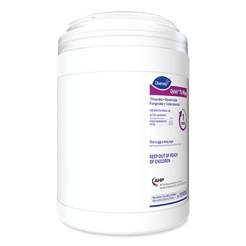 Diversey Oxivir TB Disinfectant Wipes, 6 x 6.9, Characteristic Scent, White, 160/Canister, 4 Canisters/Carton (101105152)