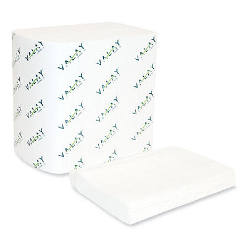 Morcon Tissue Valay Interfolded Napkins, 1-Ply, White, 6.5 x 8.25, 6,000/Carton (4545VN)
