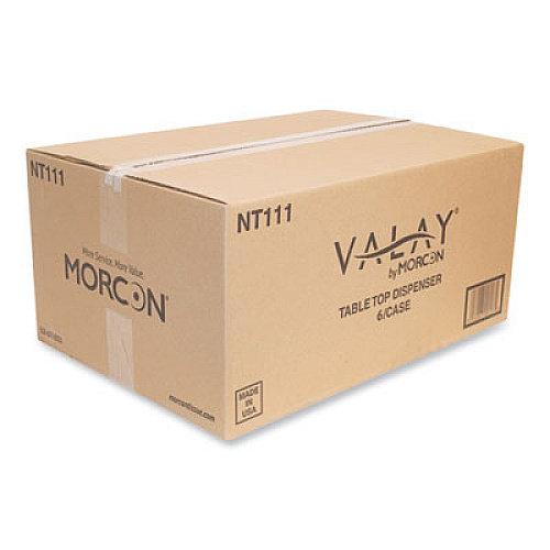 Morcon Tissue Valay Table Top Napkin Dispenser, 6.5 x 8.4 x 6.3, Black (NT111EA)