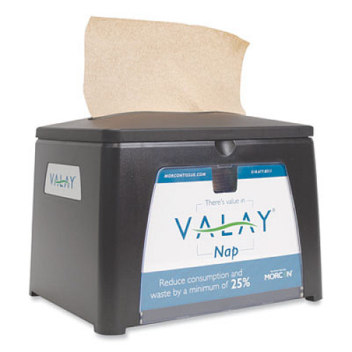 Morcon Tissue Valay Table Top Napkin Dispenser, 6.5 x 8.4 x 6.3, Black (NT111EA)