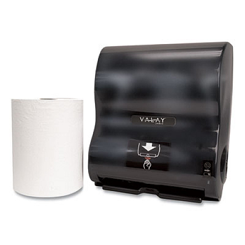 Morcon Tissue Valay 10 Inch Roll Towel Dispenser, 13.25 x 9 x 14.25, Black (VT1010)