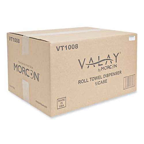 Morcon Tissue Valay Proprietary Roll Towel Dispenser, 11.75 x 8.5 x 14, Black (VT1008)