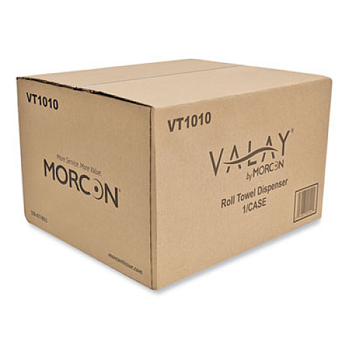 Morcon Tissue Valay 10 Inch Roll Towel Dispenser, 13.25 x 9 x 14.25, Black (VT1010)
