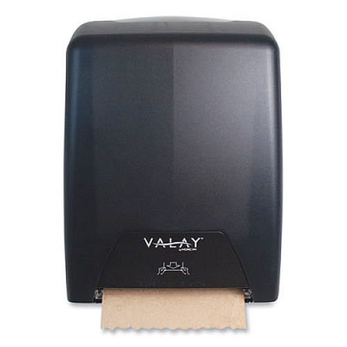 Morcon Tissue Valay Proprietary Roll Towel Dispenser, 11.75 x 8.5 x 14, Black (VT1008)
