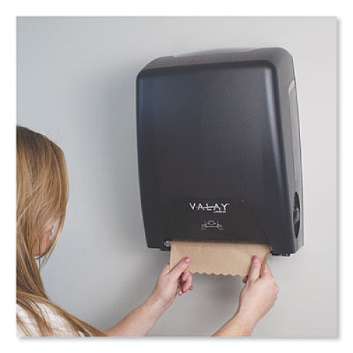 Morcon Tissue Valay Proprietary Roll Towel Dispenser, 11.75 x 8.5 x 14, Black (VT1008)