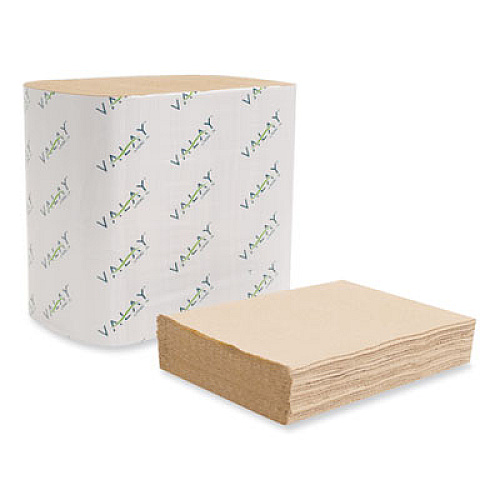 Morcon Tissue Valay Interfolded Napkins, 1-Ply, 6.3 x 8.85, Kraft, 6,000/Carton (5050VN)