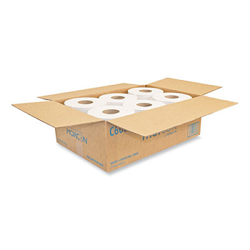 Morcon Tissue Morsoft Center-Pull Roll Towels, 2-Ply, 6.9" dia, White, 600 Sheets/Roll, 6 Rolls/Carton (C6600)