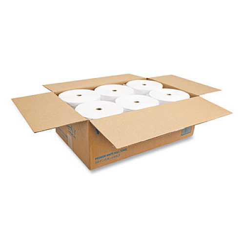 Morcon Tissue Valay Proprietary Roll Towels, 1-Ply, 8" x 800 ft, White, 6 Rolls/Carton (VW888)