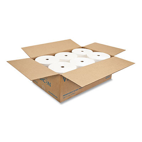 Morcon Tissue Valay Proprietary TAD Roll Towels, 1-Ply, 7.5" x 550 ft, White, 6 Rolls/Carton (VT777)