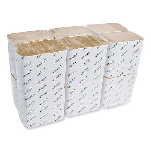 Morcon Tissue Valay Interfolded Napkins, 1-Ply, 6.3 x 8.85, Kraft, 6,000/Carton (5050VN)