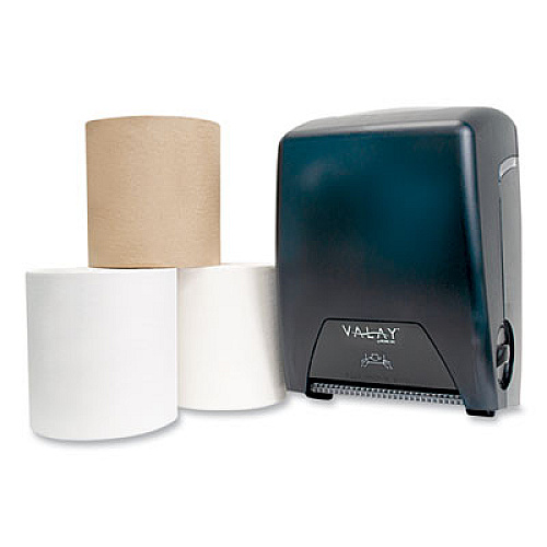 Morcon Tissue Valay Proprietary Roll Towel Dispenser, 11.75 x 8.5 x 14, Black (VT1008)