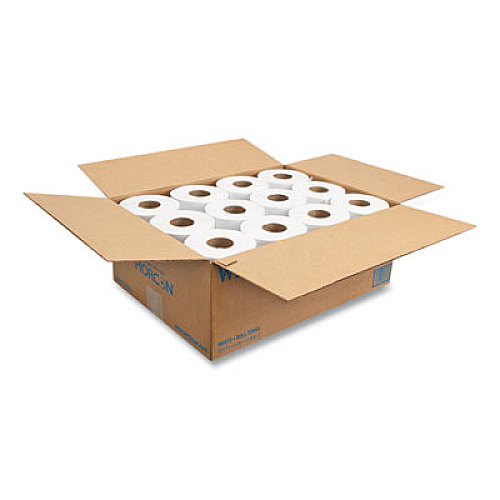 Morcon Tissue Morsoft Universal Roll Towels, 1-Ply, 8" x 350 ft, White, 12 Rolls/Carton (W12350)