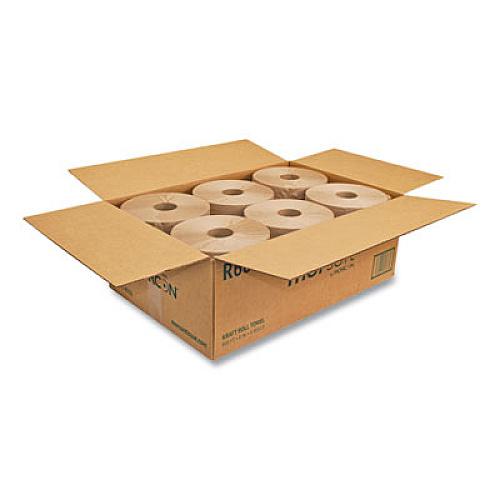 Morcon Tissue Morsoft Universal Roll Towels, 1-Ply, 8" x 800 ft, Brown, 6 Rolls/Carton (R6800)