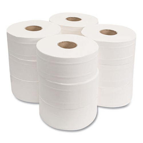 Morcon Tissue Valay Mini Jumbo Bath Tissue, Septic Safe, 2-Ply, 3.25" x 750 ft, White, 12 Rolls/Carton (VT110)