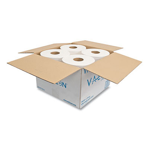 Morcon Tissue Valay Mini Jumbo Bath Tissue, Septic Safe, 2-Ply, 3.25" x 750 ft, White, 12 Rolls/Carton (VT110)