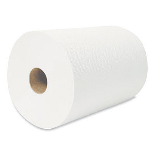 Morcon Tissue 10 Inch TAD Roll Towels, 1-Ply, 10" x 550 ft, White, 6 Rolls/Carton (VT106)