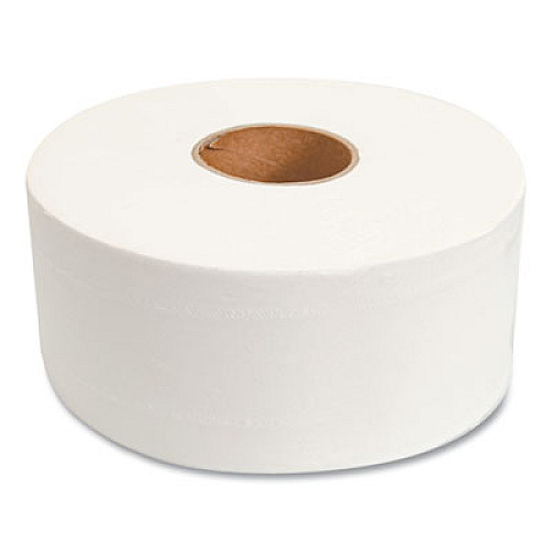 Morcon Tissue Valay Mini Jumbo Bath Tissue, Septic Safe, 2-Ply, 3.25" x 750 ft, White, 12 Rolls/Carton (VT110)