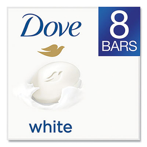 Dove White Beauty Bar, Light Scent, 3.75 oz, 72/Carton (CB610795CT)