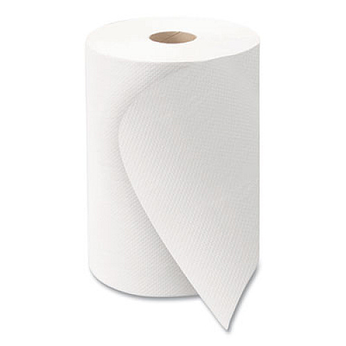 Morcon Tissue 10 Inch Roll Towels, 1-Ply, 10" x 800 ft, White, 6 Rolls/Carton (W106)