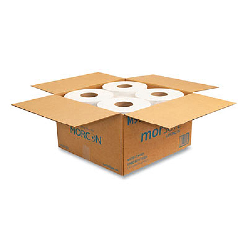 Morcon Tissue Jumbo Bath Tissue, Septic Safe, 2-Ply, 3.3" x 1,000 ft, White, 12 Rolls/Carton (M99)