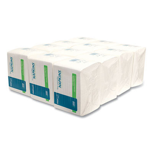 Morcon Tissue Morsoft 1/4 Fold Lunch Napkins, 1-Ply, 11.8 x 11.8, White, 6,000/Carton (1250)