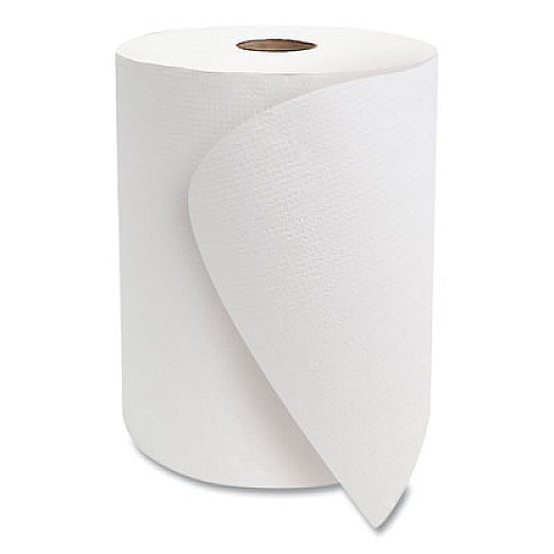 Morcon Tissue 10 Inch TAD Roll Towels, 1-Ply, 10" x 700 ft, White, 6 Rolls/Carton (VT8010)