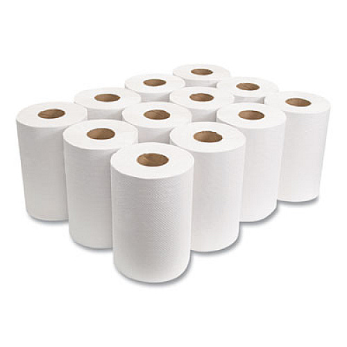 Morcon Tissue Morsoft Universal Roll Towels, 1-Ply, 8" x 350 ft, White, 12 Rolls/Carton (W12350)