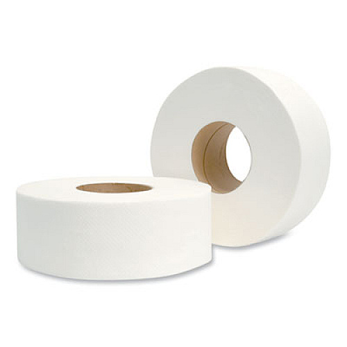 Morcon Tissue Jumbo Bath Tissue, Septic Safe, 2-Ply, 3.3" x 500 ft, White, 12 Rolls/Carton (129X)