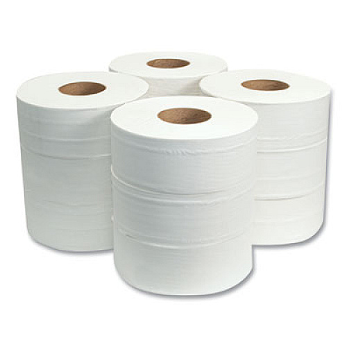 Morcon Tissue Jumbo Bath Tissue, Septic Safe, 2-Ply, 3.3" x 1,000 ft, White, 12 Rolls/Carton (M99)
