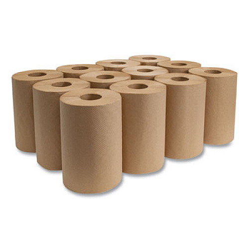 Morcon Tissue Morsoft Universal Roll Towels, 1-Ply, 8" x 350 ft, Brown, 12 Rolls/Carton (R12350)