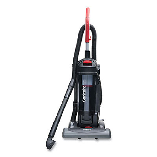 Sanitaire FORCE QuietClean Upright Vacuum SC5845D, 15" Cleaning Path, Black