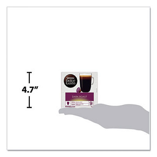 NESCAF Dolce Gusto Capsules, Dark Roast, 48/Carton (77317)
