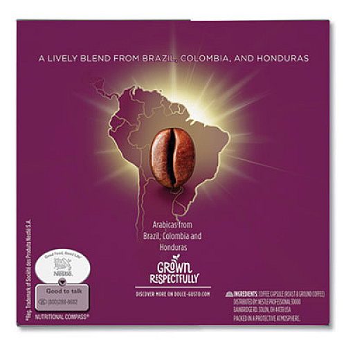 NESCAF Dolce Gusto Capsules, Dark Roast, 48/Carton (77317)