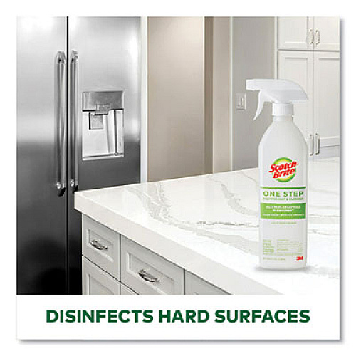 Scotch-Brite One Step Disinfectant and Cleaner, Light Fresh Scent, 28 oz Spray Bottle (SB1STPRTU)