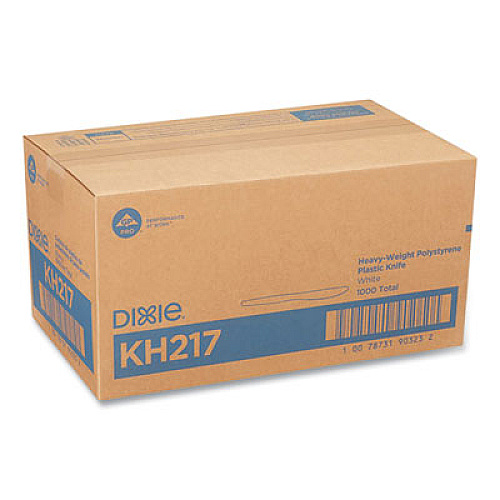 Dixie Plastic Cutlery, Heavyweight Spoon, White, 1,000/Carton (TH217)