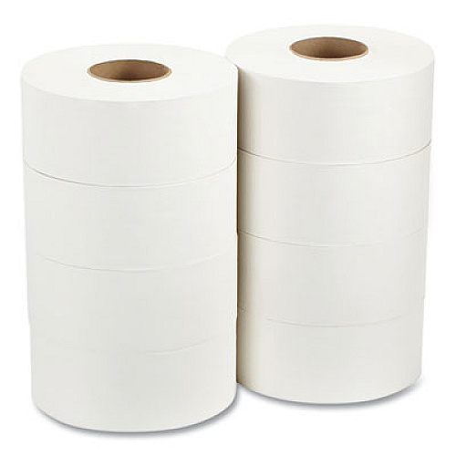 Georgia Pacific Professional envision Jumbo Jr. Bathroom Tissue Roll, Septic Safe, 2-Ply, 3.3" x 1,000 ft, White, 8 Rolls/Carton (12798)