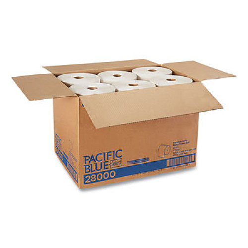 Georgia Pacific Professional Pacific Blue Select Premium Nonperforated Paper Towels, 2-Ply, 7.88 x 350 ft, White, 12 Rolls/Carton (28000)