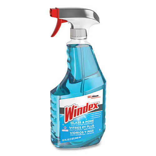 Windex Ammonia-D Glass Cleaner, Fresh, 32 oz Spray Bottle, 8/Carton (322338)
